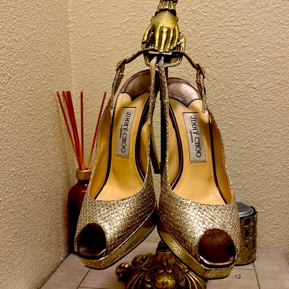 Jimmy Choo Shoes - Gold Jimmy Choo heels